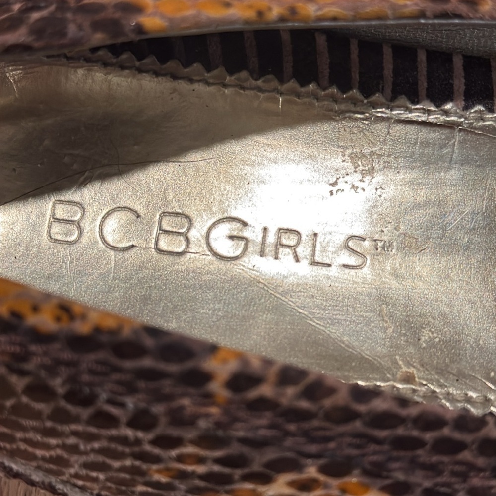 BCBGirls Snakeskin Buckle Flats - Picture 6 of 10